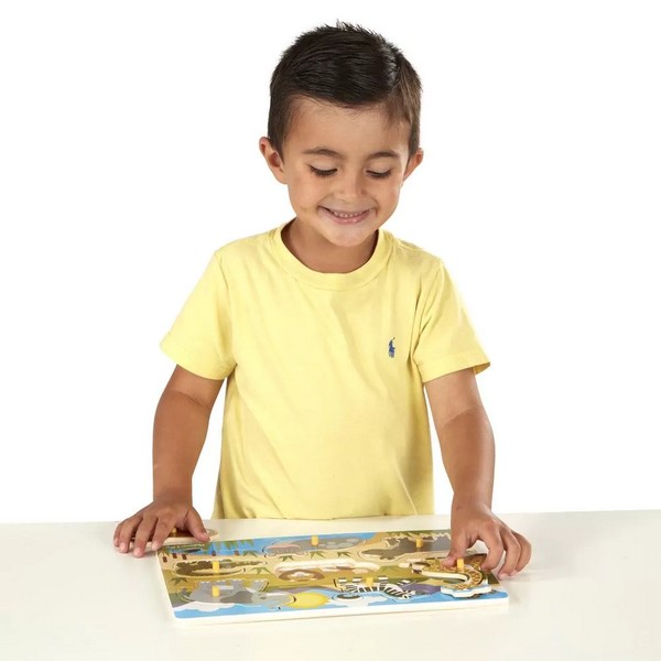 Продукт Melissa and Doug - Дървен пъзел с африкански животни 24 части - 0 - BG Hlapeta